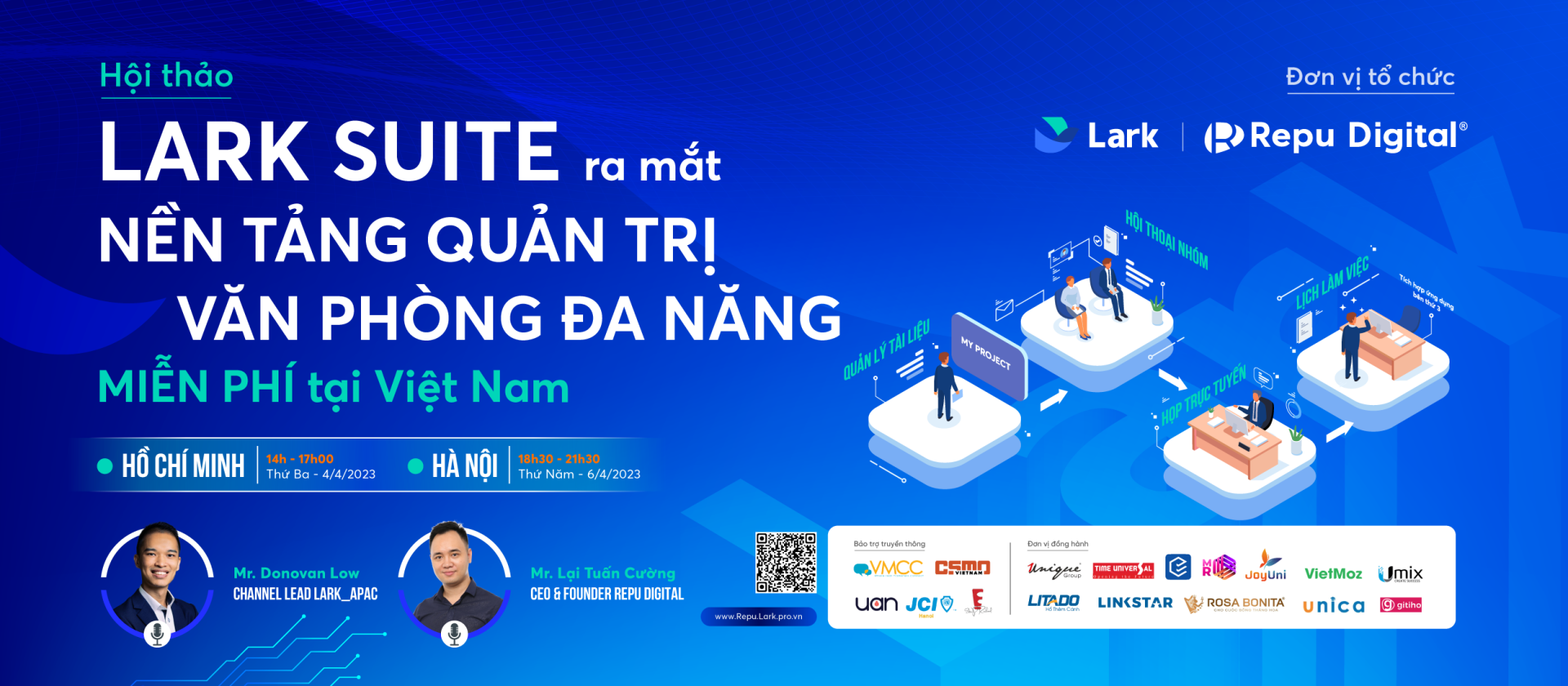 Hội thảo Lark Suite - Repu Digital - Lark Vietnam tại Hà Nội và Hồ Chí Minh